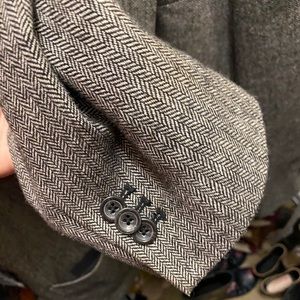 Old navy gray tweed blazer size LG